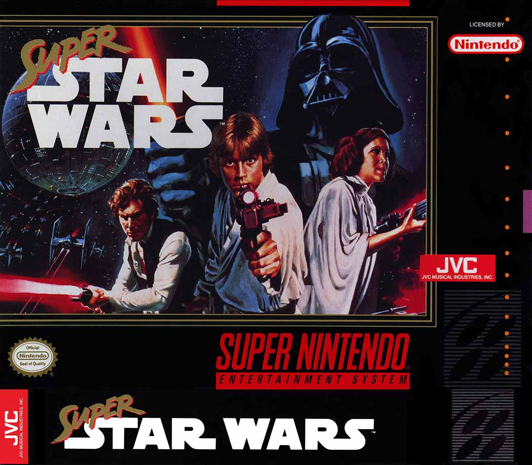 SNES - Super Nintendo® Entertainment System® Super Star Wars game box front.