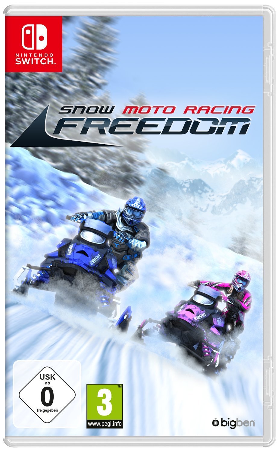 Switch® Snow Moto Racing Freedom game box front.