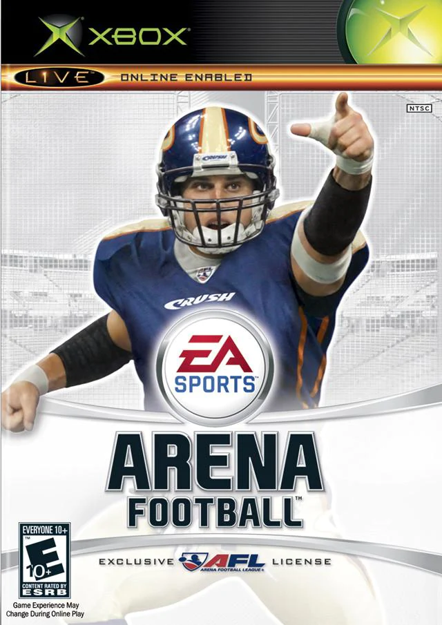 Arena Football™ Xbox game box front.