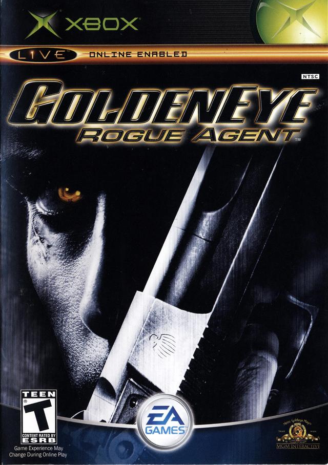 Goldeneye: Rogue Agent Xbox game box front cover.