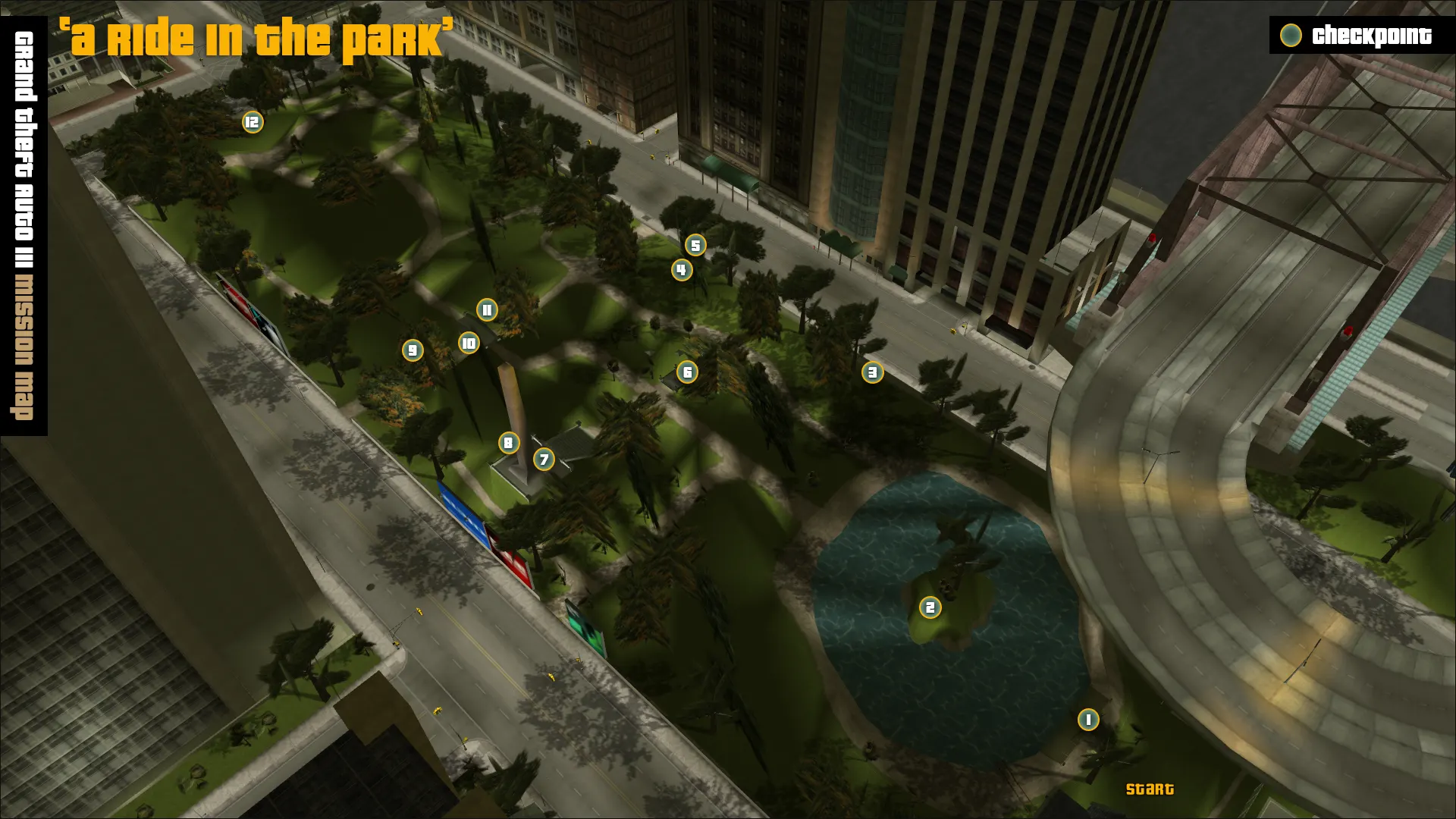 Grand Theft Auto III Off-Road Mission - A Ride In The Park.