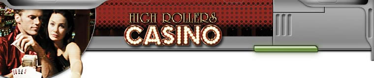 High Rollers Casino banner.