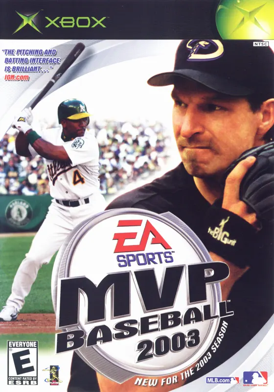 Original Xbox Game Console MVP Baseball 2003 game box front.