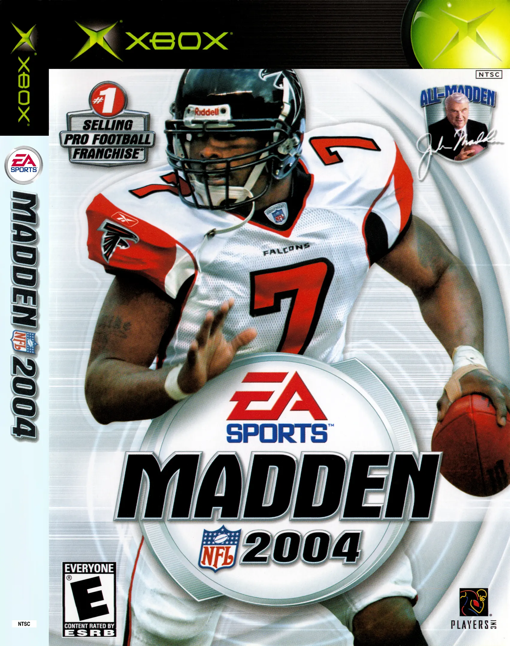 Original Xbox Game Console Madden NFL 2004 game box front.