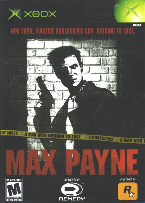 Original Xbox Game Console Max Payne game box front.