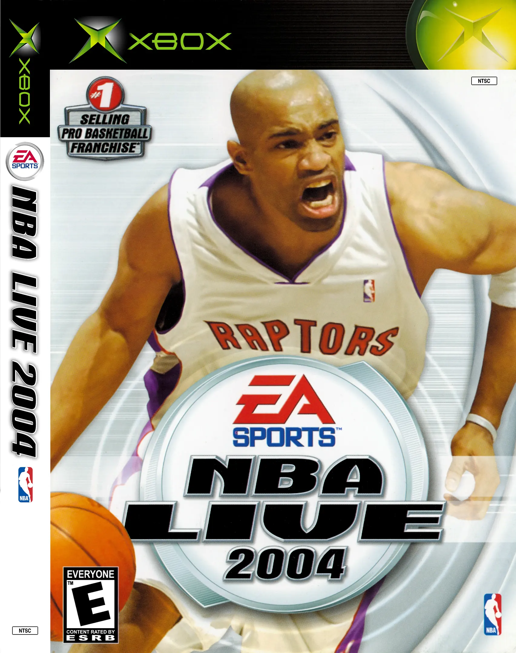 Original Xbox Game Console NBA Live 2004™ game box front.
