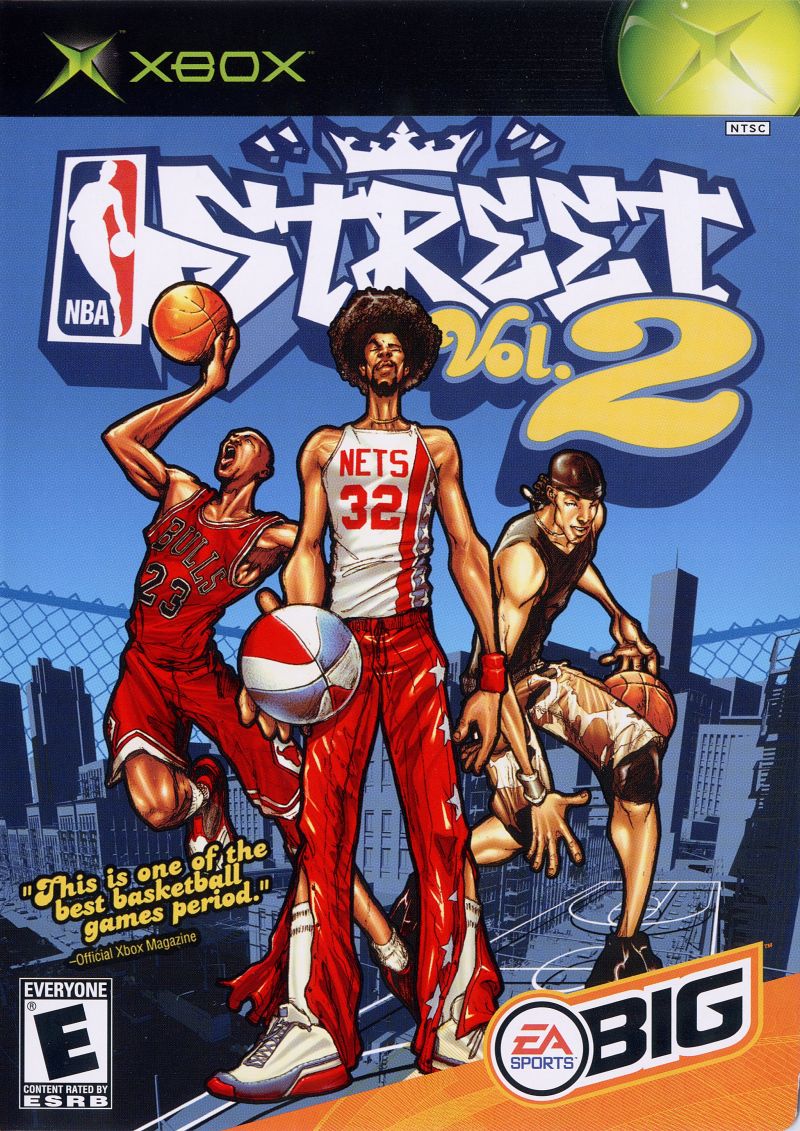 Original Xbox Game Console NBA Street Vol.2 game box front.
