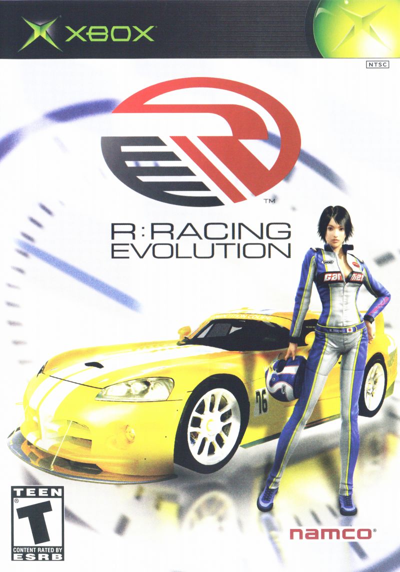 Original Xbox Game Console R: Racing Evolution game box front.