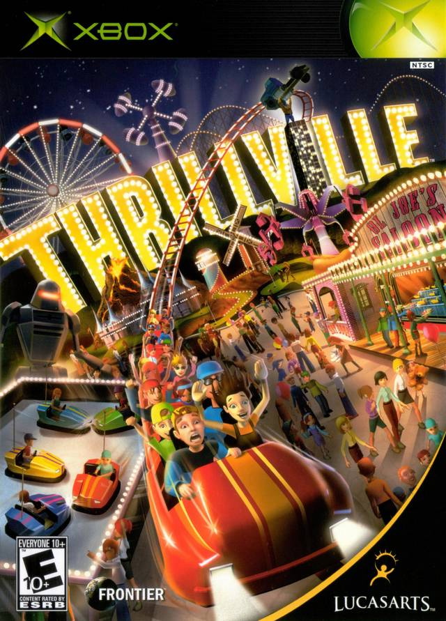 Original Xbox Game Console Thrillville game box front.