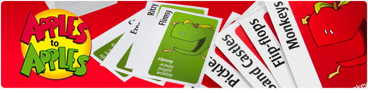 Apples to Apples™ banner.