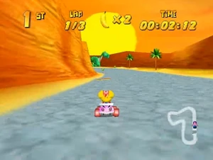 Diddy Kong Racing Fossil Canyon.