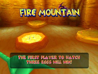 Diddy Kong Racing Fire Mountain (T.T. Trial).