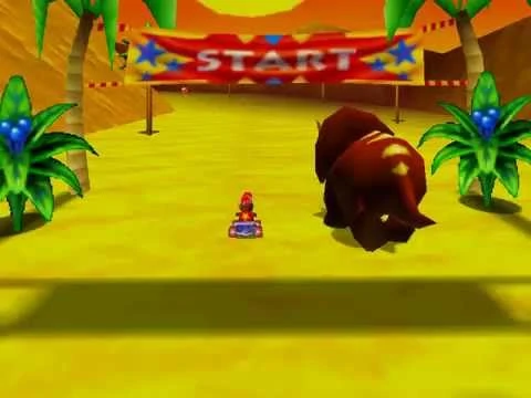 Diddy Kong Racing Tricky's Coursed.