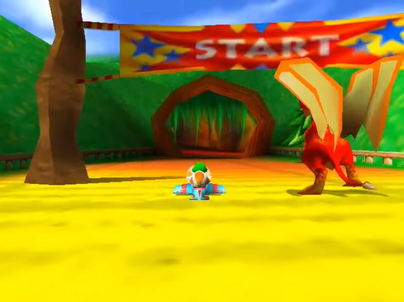 Diddy Kong Racing Smokey's Course.