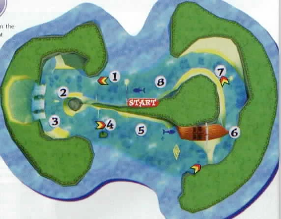 Diddy Kong Racing Whale Bay map.