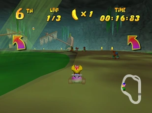 Diddy Kong Racing Treasure Caves.