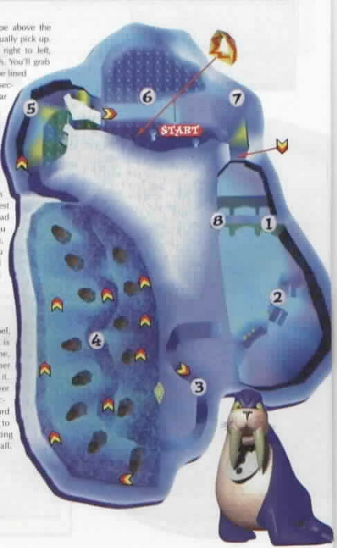 Diddy Kong Racing Frosty Village map.