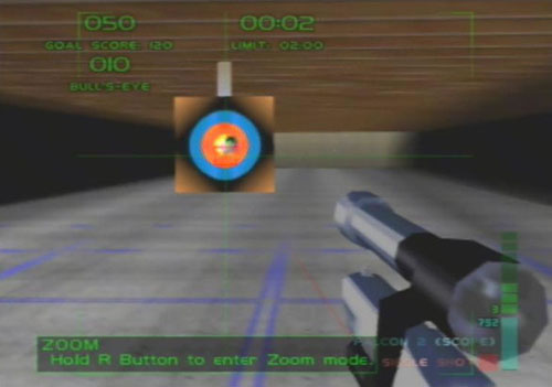 Perfect Dark Firing Range Falcon 2 Scope.