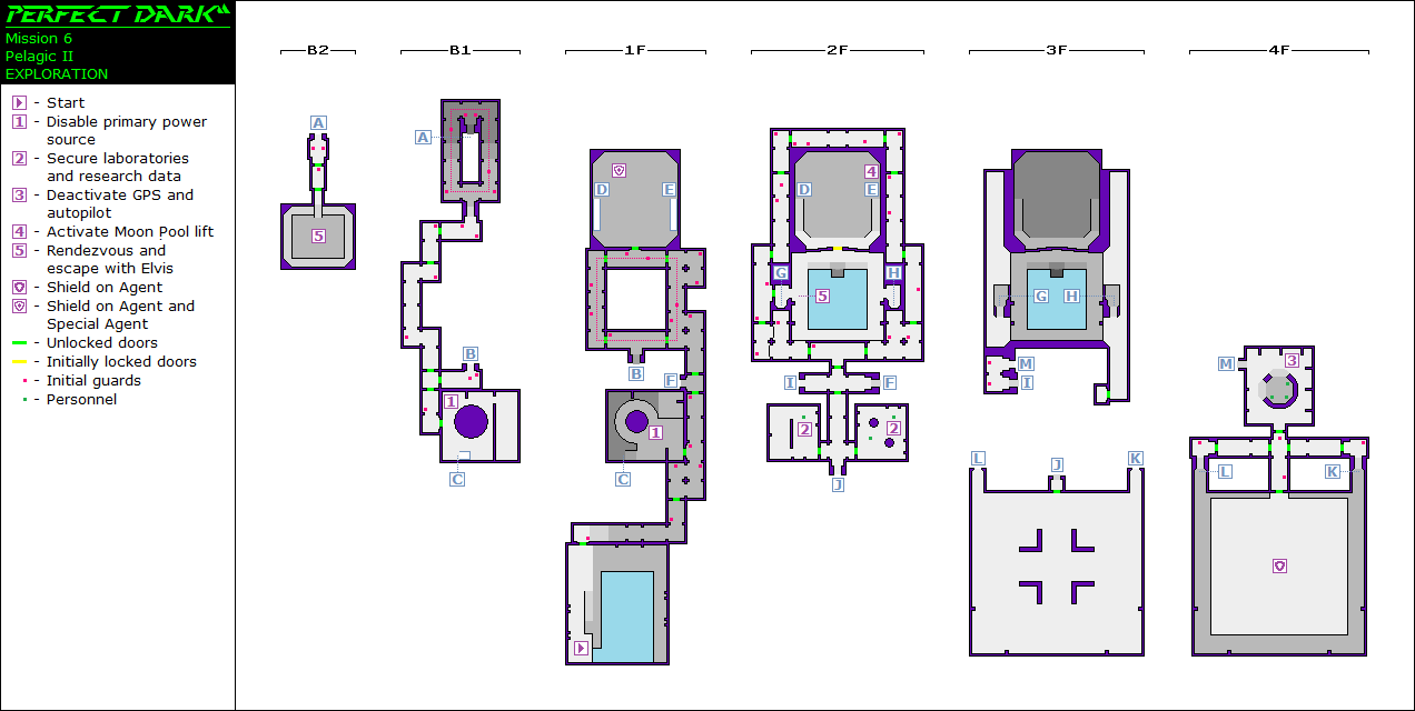 Perfect Dark 6.1 Pelagic-II - Exploration map