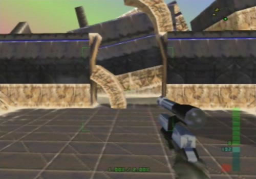 Perfect Dark Mission 9 Skedar Ruins - Battle Shrine 01.