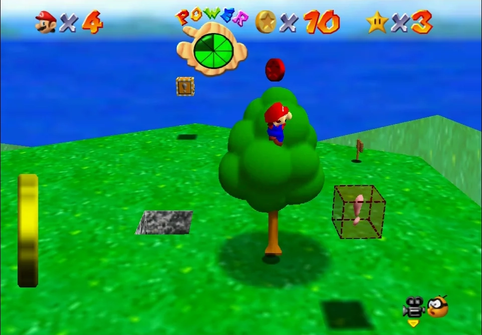 Super Mario 64 - 4. Find the 8 Red Coins - Bob-omb Battlefield 8.