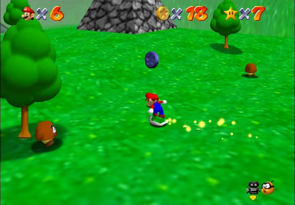 Super Mario 64 - 7. 100 Coins Star - Bob-omb Battlefield 2.