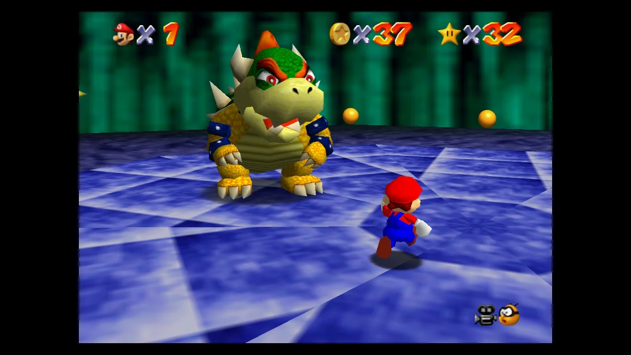 Super Mario 64 - 4. Bowser in the Dark World 8 Red Coins - Peach's Castle Secret Stars 8.