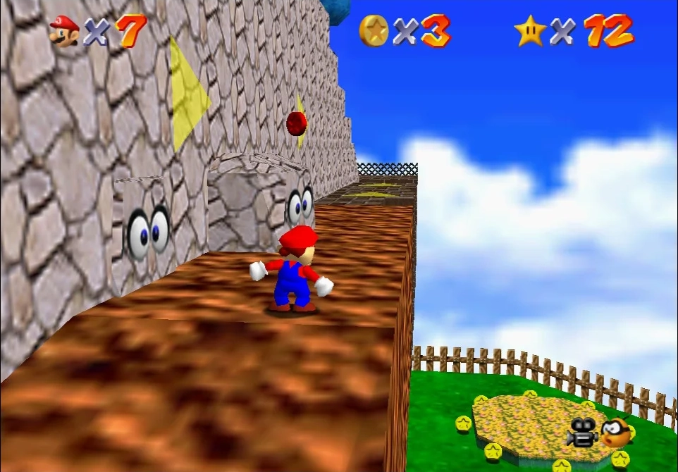 Super Mario 64 - 4. Red Coins on the Floating Isle - Whomp’s Fortress 1.