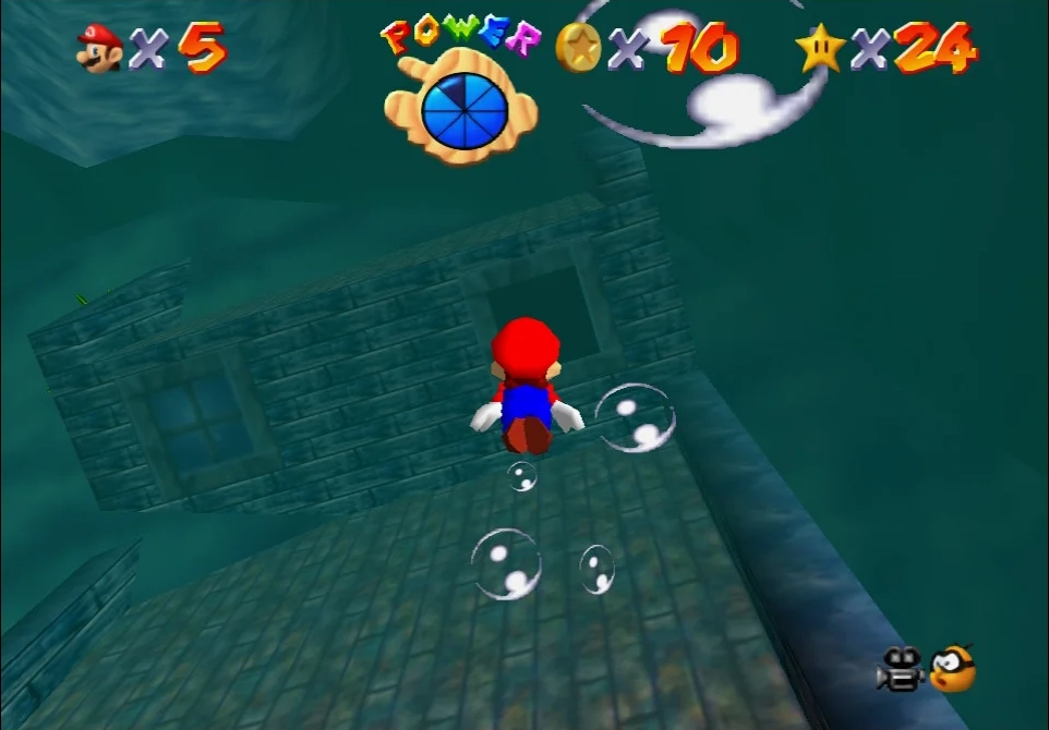 Super Mario 64 - 1. Plunder in the Sunken Ship - Jolly Roger Bay 2b.