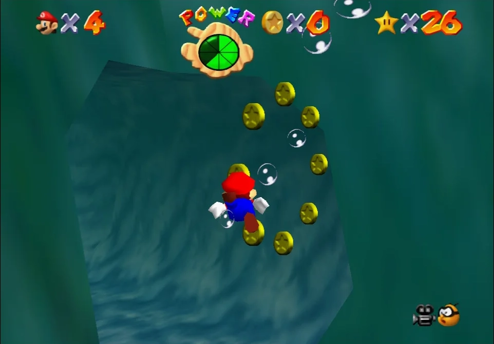 Super Mario 64 - 3. Treasure of the Ocean Cave - Jolly Roger Bay 1.