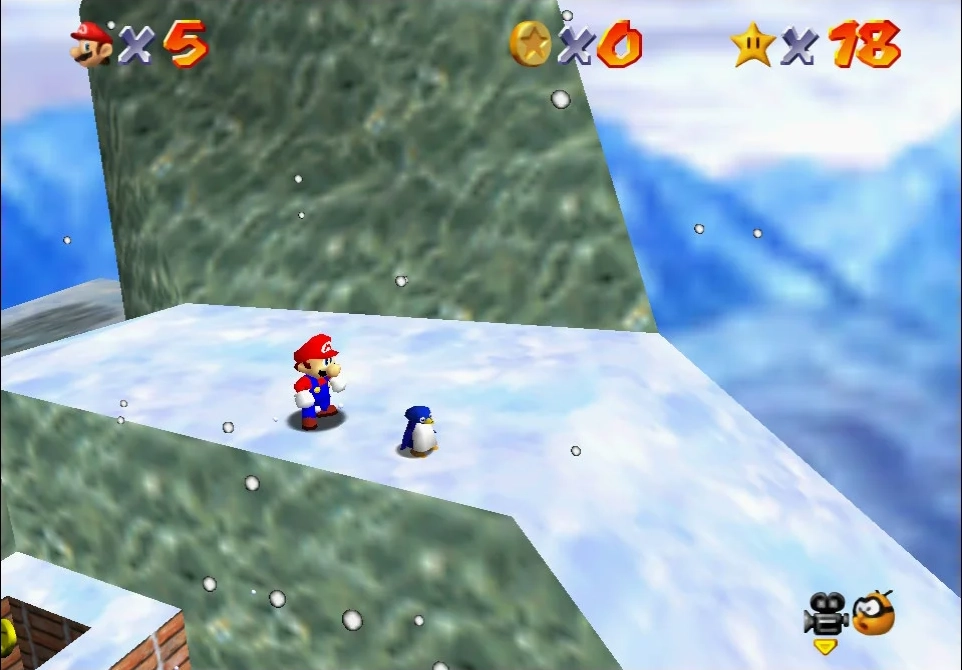 Super Mario 64 - 2. Li’l Penguin Lost - Cool, Cool Mountain 1.