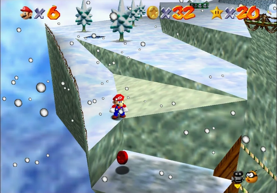 Super Mario 64 - 4. Frosty Slide for 8 Red Coins - Cool, Cool Mountain 7.