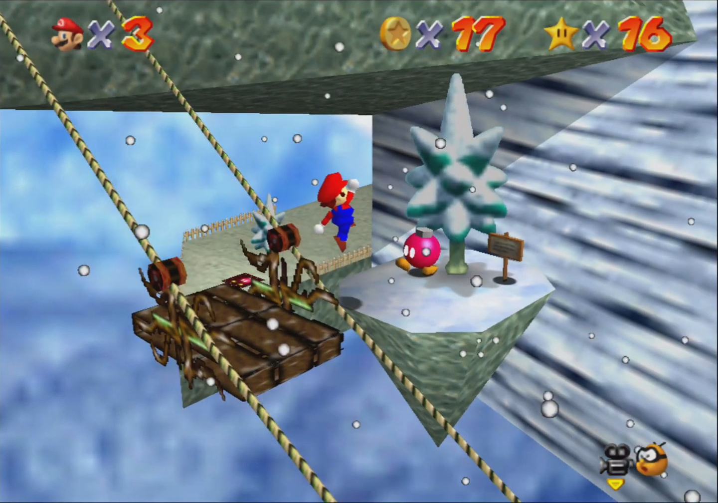 Super Mario 64 - 6. Wall Kicks will Work - Cool, Cool Mountain 3a.