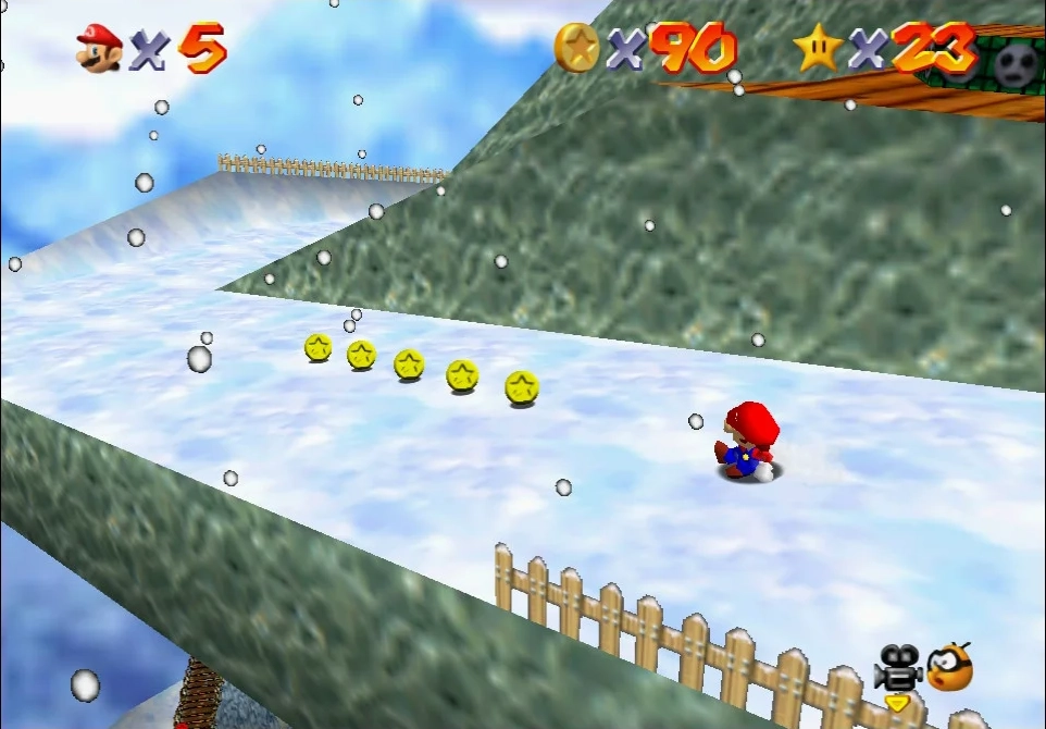 Super Mario 64 - 7. 100 Coins Star - Cool, Cool Mountain 2.