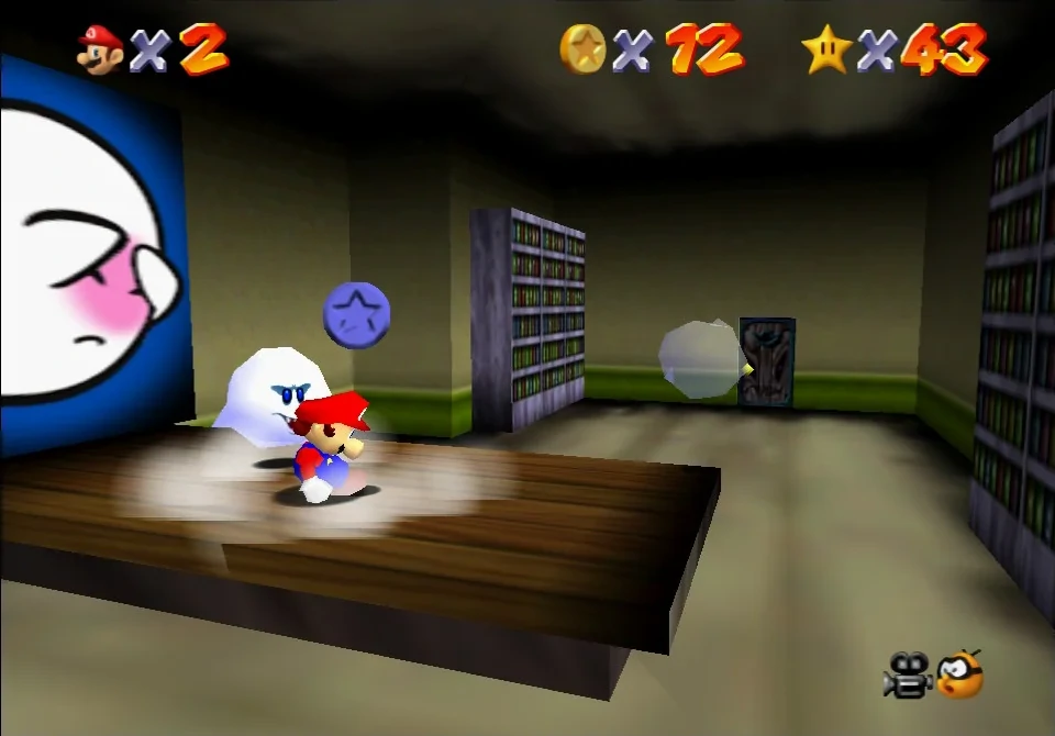 Super Mario 64 - 1. Go on a Ghost Hunt - Big Boo's Haunt 1.