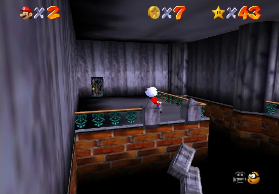 Super Mario 64 - 1. Go on a Ghost Hunt - Big Boo's Haunt 3.