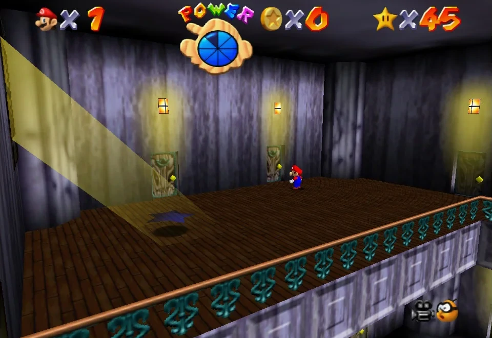 Super Mario 64 - 3. Secret of the Haunted Books - Big Boo's Haunt 1.