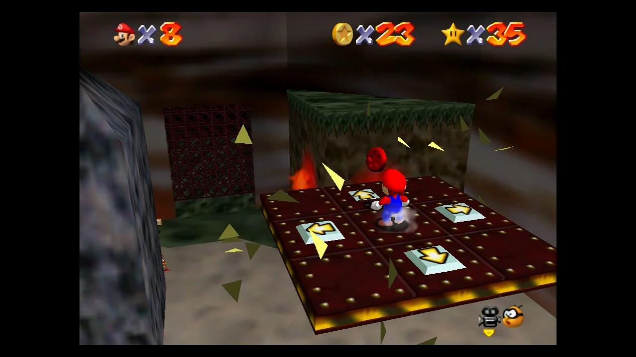 Super Mario 64 - 2. Elevate for 8 Red Coins - Hazy Maze Cave 2.