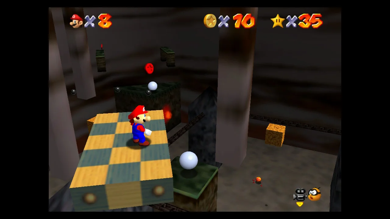 Super Mario 64 - 2. Elevate for 8 Red Coins - Hazy Maze Cave 4.