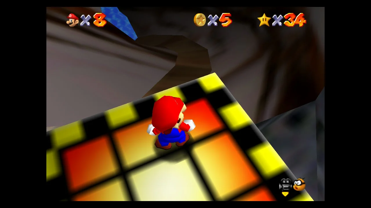 Super Mario 64 - 3. Metal-Head Mario Can Move! - Hazy Maze Cave 1.