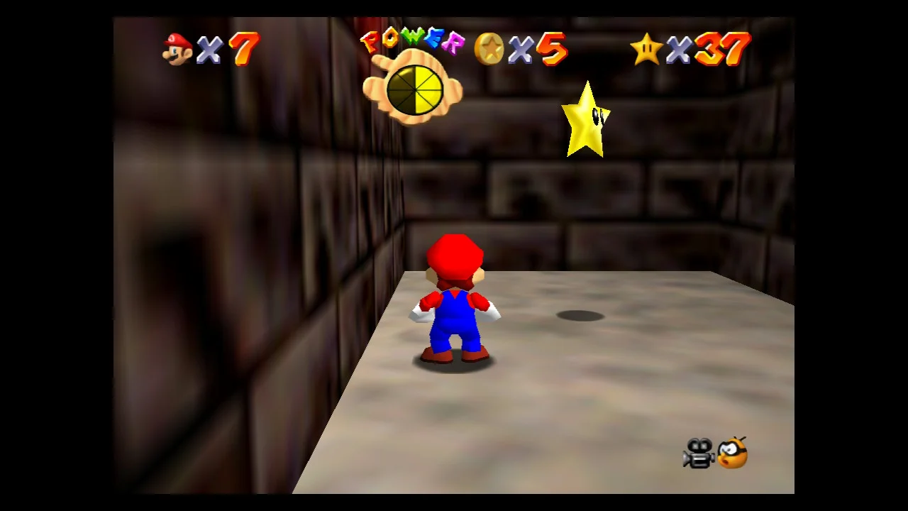 Super Mario 64 - 3. Metal-Head Mario Can Move! - Hazy Maze Cave 6.