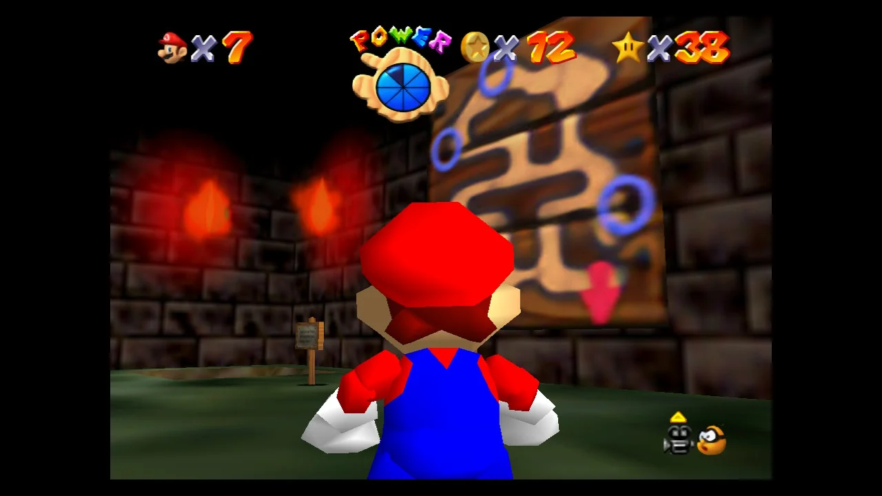 Super Mario 64 - 4. Navigating the Toxic Maze - Hazy Maze Cave 1.