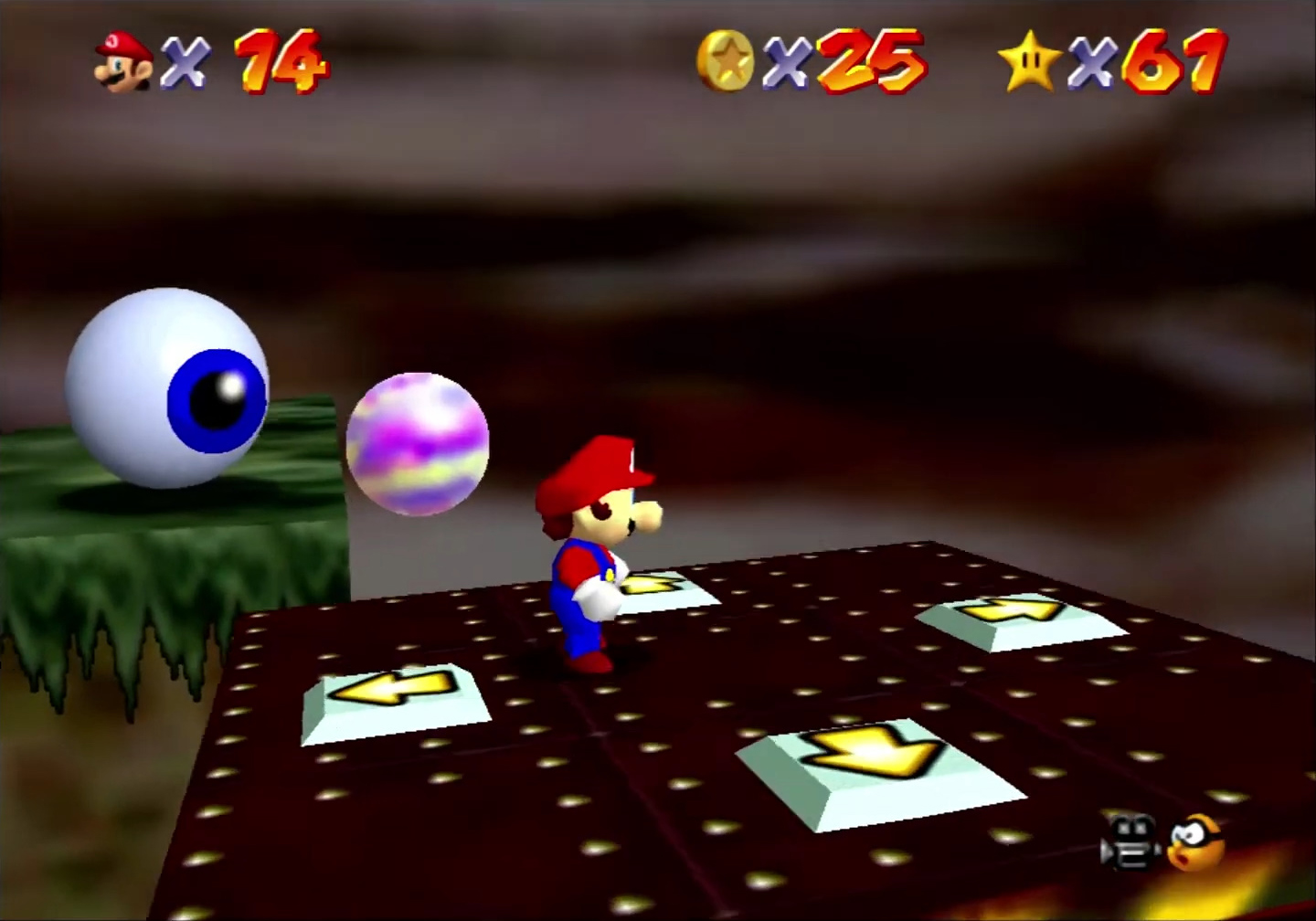 Super Mario 64 - 7. 100 Coins Star - Hazy Maze Cave 2.