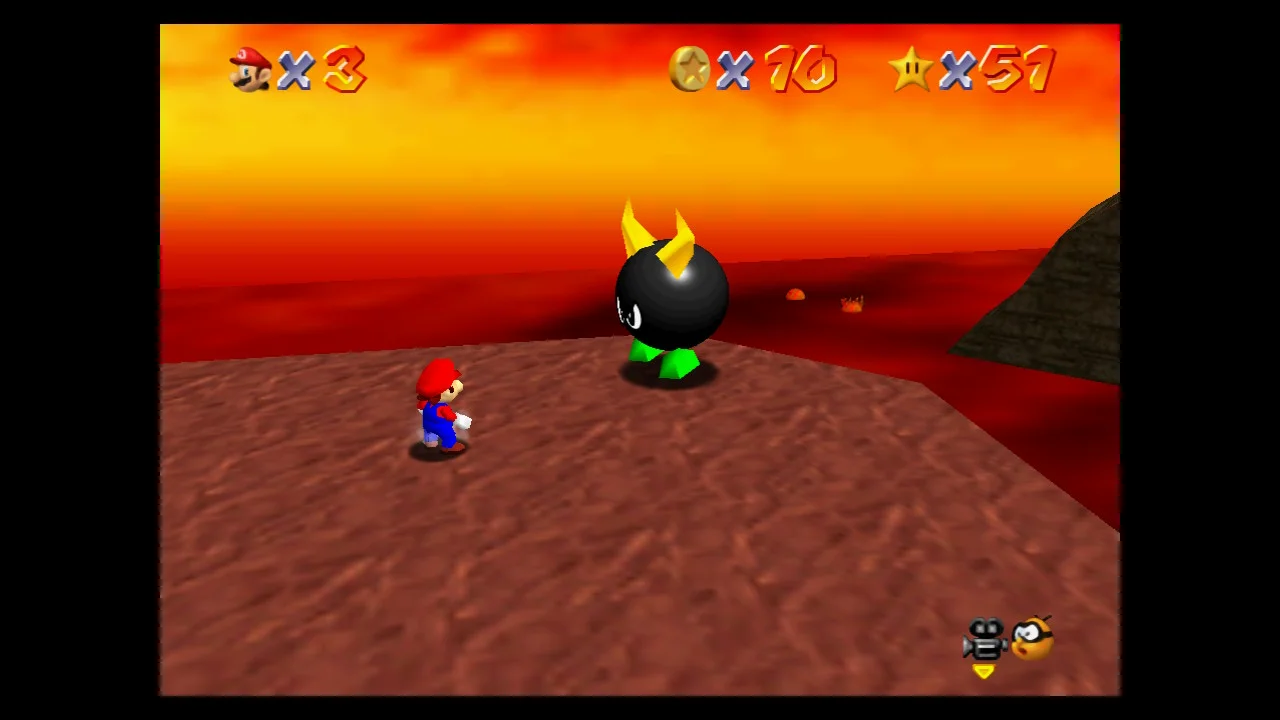 Super Mario 64 - 2. Bully the Bullies - Lethal Lava Land 3.