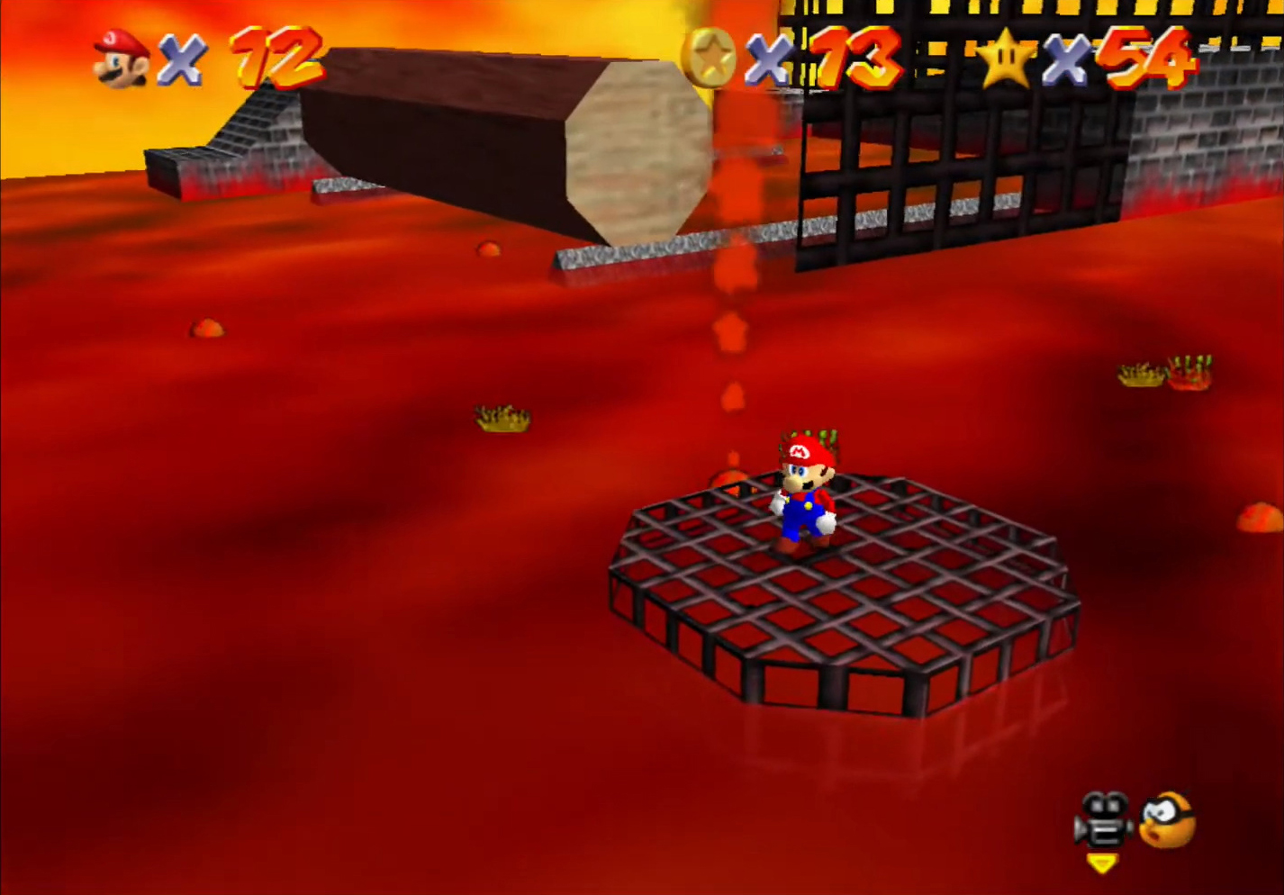 Super Mario 64 - 4. Red-Hot Log Rolling - Lethal Lava Land 1.