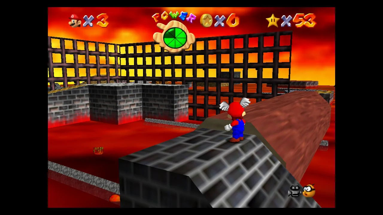 Super Mario 64 - 4. Red-Hot Log Rolling - Lethal Lava Land 2.