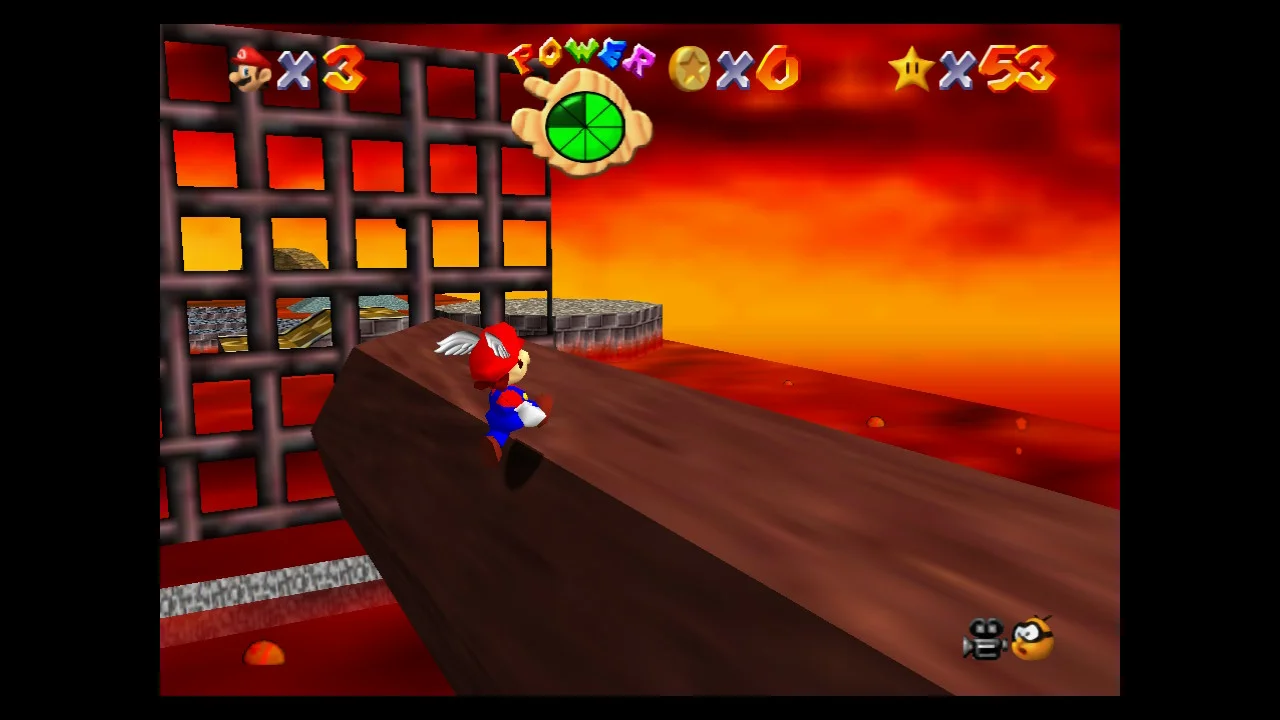 Super Mario 64 - 4. Red-Hot Log Rolling - Lethal Lava Land 3.