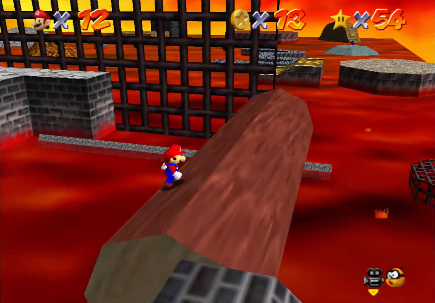 Super Mario 64 - 4. Red-Hot Log Rolling - Lethal Lava Land 4.