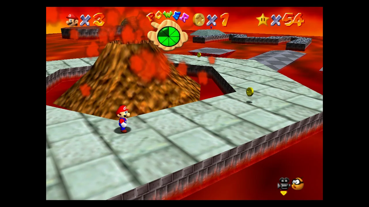 Super Mario 64 - 5. Hot-Foot-It into the Volcano - Lethal Lava Land 1.