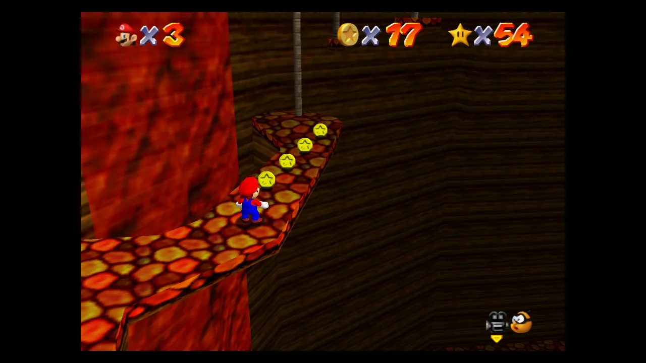 Super Mario 64 - 5. Hot-Foot-It into the Volcano - Lethal Lava Land 3.